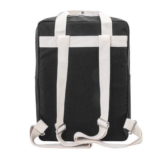 Rekan Back Gerecyclede Canvas Rugzak Zwart