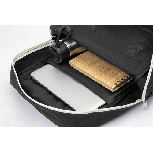 Rekan Back Gerecyclede Canvas Rugzak Zwart