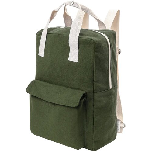 Rekan Back Gerecyclede Canvas Rugzak Groen