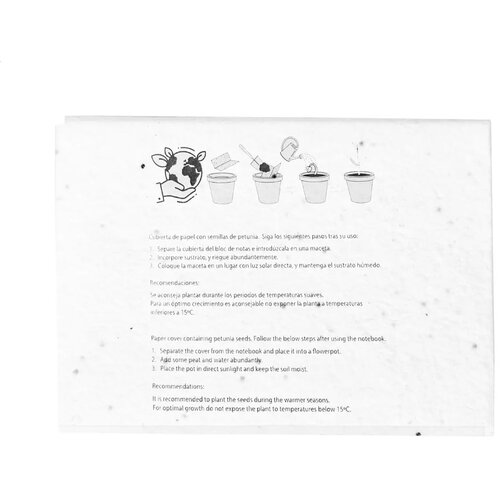 Semilla Zaadpapier Zelfklevend Notitieblok Wit