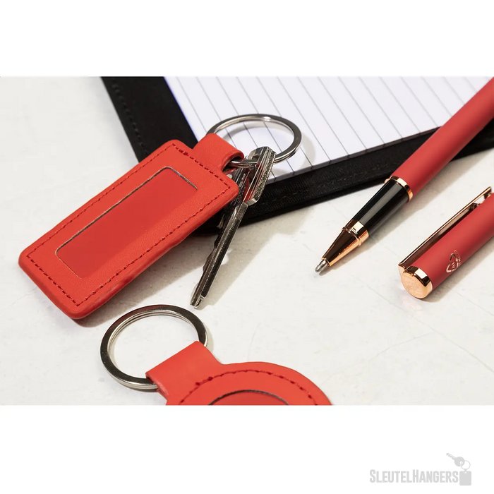 Shinekey Rect Rpu-Sleutelhanger Rood