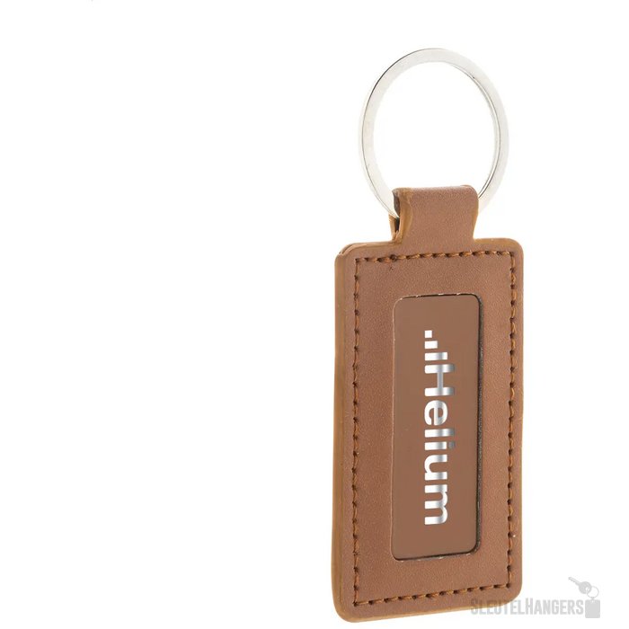 Shinekey Rect Rpu-Sleutelhanger Bruin