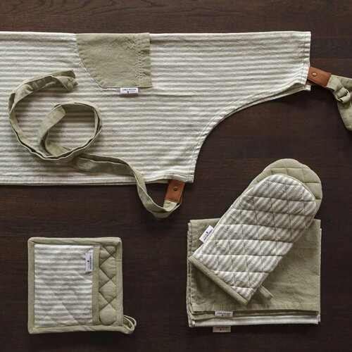 Lord Nelson Victory Short met strepen lichtgroen / wit