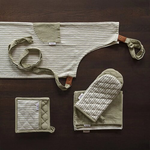 Lord Nelson Victory ovenwanten set 2 stuks lichtgroen / wit