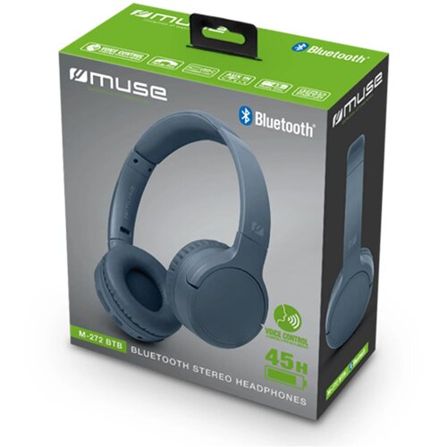 M-272 | Muse Bluetooth Headphones donkerblauw