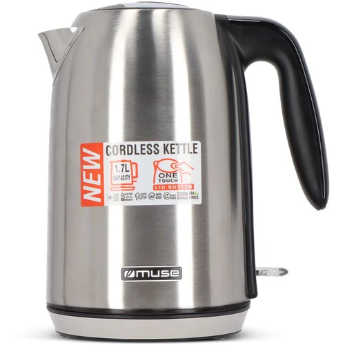 MS-015|Muse Waterkoker Roestvrij Staal zilver