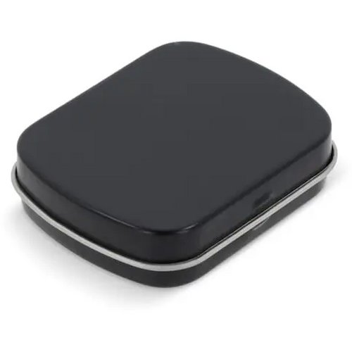 Mini pepermuntdoosje zwart