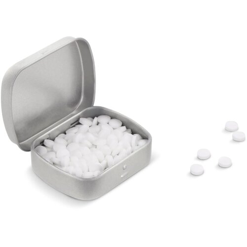 Mini pepermuntdoosje zilver