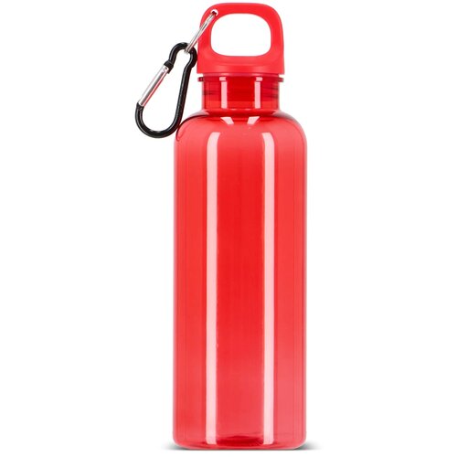 Noa waterfles R-PET 500 ml Transparant transparant / rood