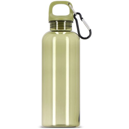 Noa waterfles R-PET 500 ml Transparant transparant / olijfgroen