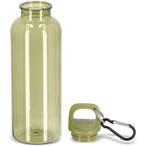 Noa waterfles R-PET 500 ml Transparant transparant / olijfgroen