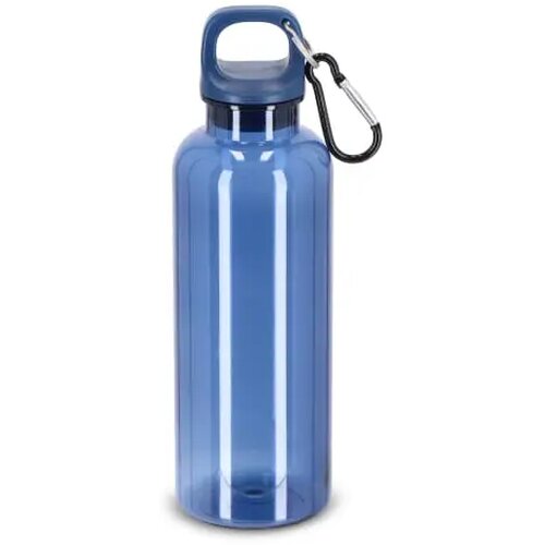 Noa waterfles R-PET 500 ml Transparant transparant / donkerblauw