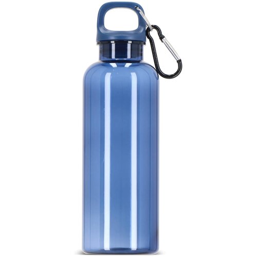 Noa waterfles R-PET 500 ml Transparant transparant / donkerblauw