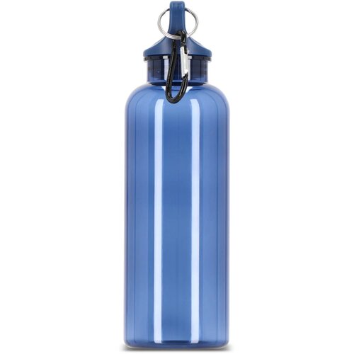 Noa waterfles R-PET 500 ml Transparant transparant / donkerblauw