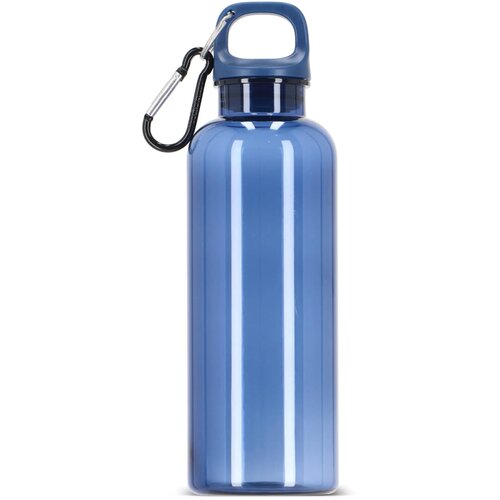 Noa waterfles R-PET 500 ml Transparant transparant / donkerblauw