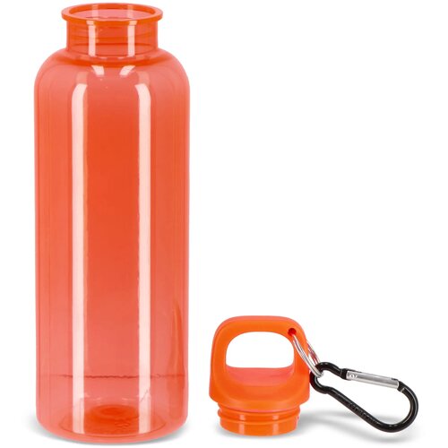Noa waterfles R-PET 500 ml Transparant transparant / oranje