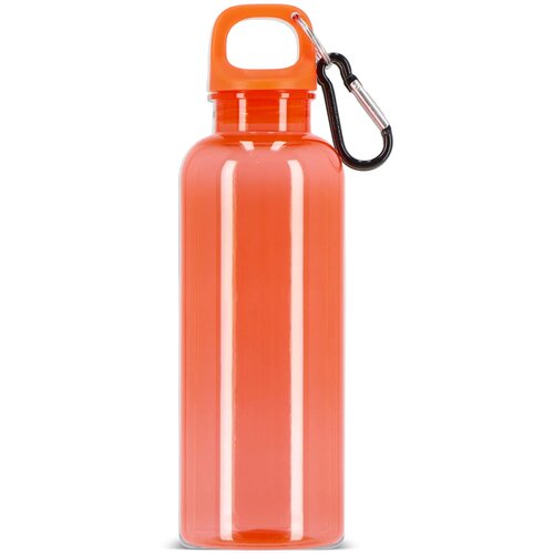 Noa waterfles R-PET 500 ml Transparant transparant / oranje