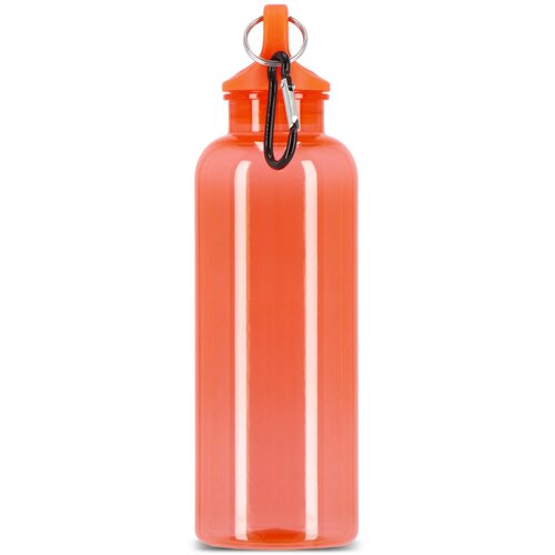 Noa waterfles R-PET 500 ml Transparant transparant / oranje