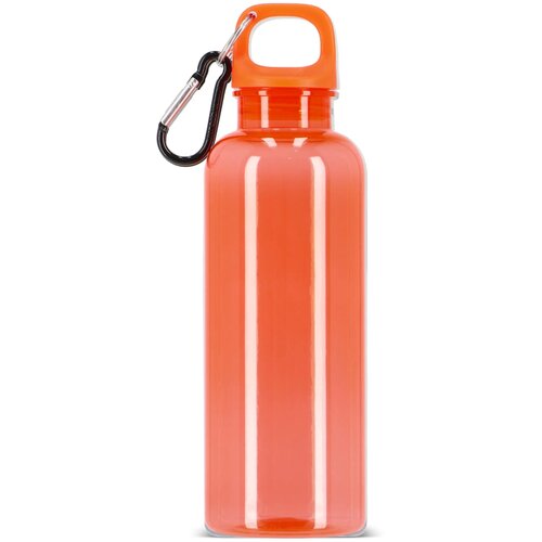 Noa waterfles R-PET 500 ml Transparant transparant / oranje