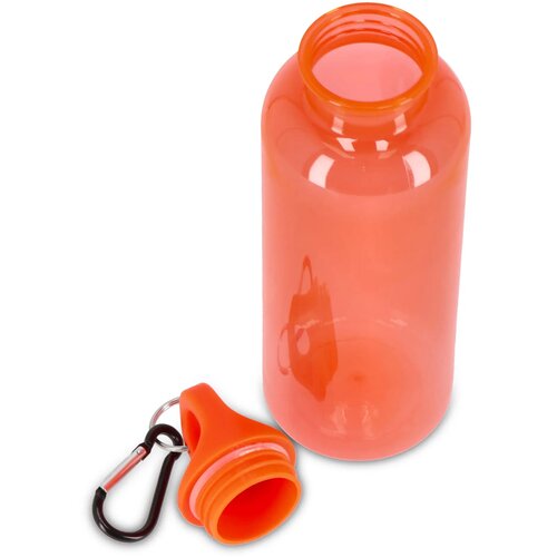 Noa waterfles R-PET 500 ml Transparant transparant / oranje