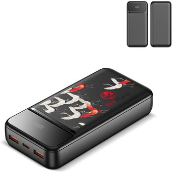 Nolu Powerbank met LED Display 20000 mAh zwart