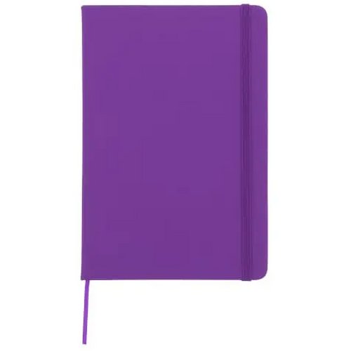 Notitieboek A5 PU met puntraster pagina's paars