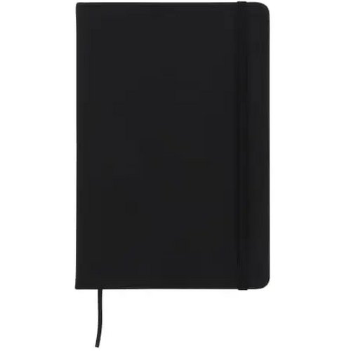 Notitieboek A5 PU met puntraster pagina's zwart