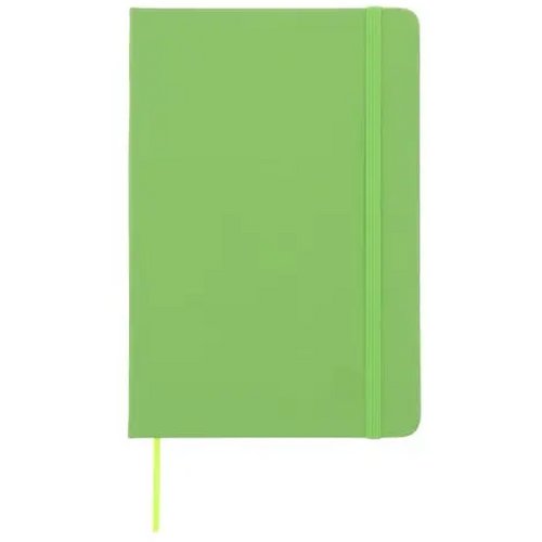 Notitieboek A5 PU met puntraster pagina's lichtgroen