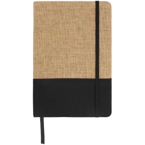 Notitieboek jute R-PET zwart