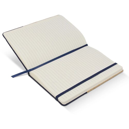 Notitieboek jute R-PET donkerblauw