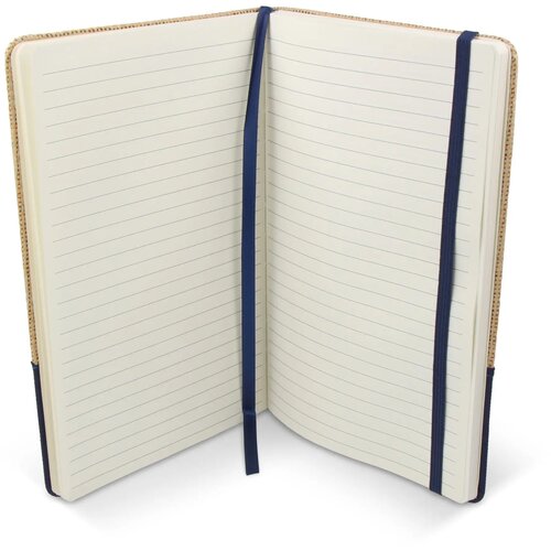 Notitieboek jute R-PET donkerblauw