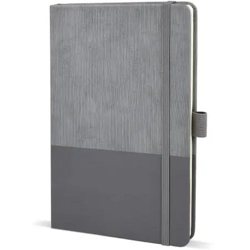 Notitieboek Thermo-leder A5 grijs