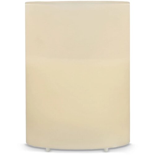 Nyelle oplaadbare LED Wax kaars in glas beige