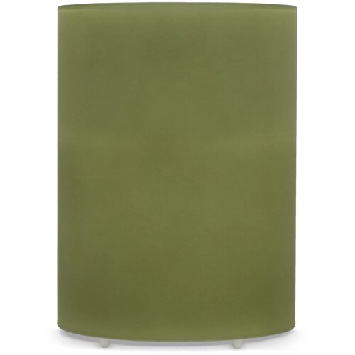 Nyelle oplaadbare LED Wax kaars in glas olijfgroen
