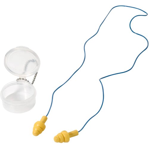 Oordopjes met koord blauw / geel