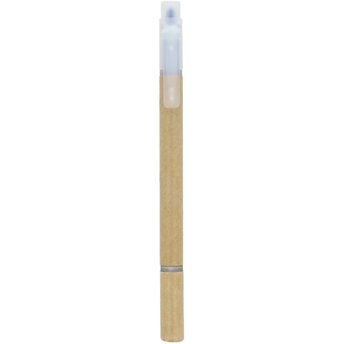 Papieren tekstmarker balpen blauw