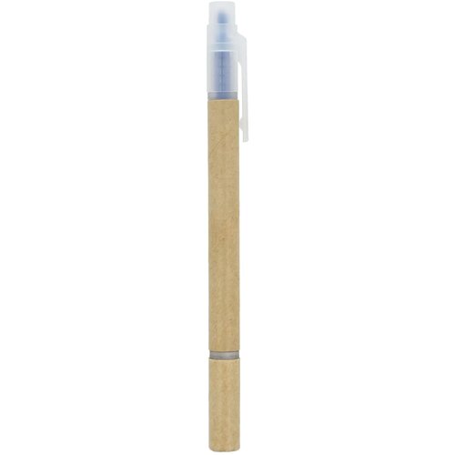Papieren tekstmarker balpen blauw