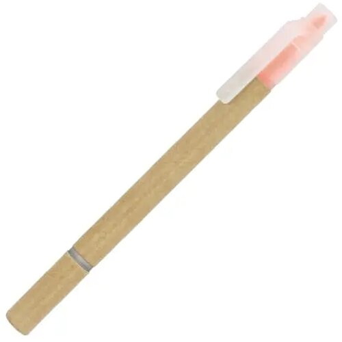 Papieren tekstmarker balpen oranje