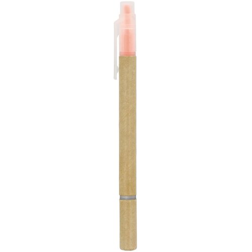 Papieren tekstmarker balpen oranje