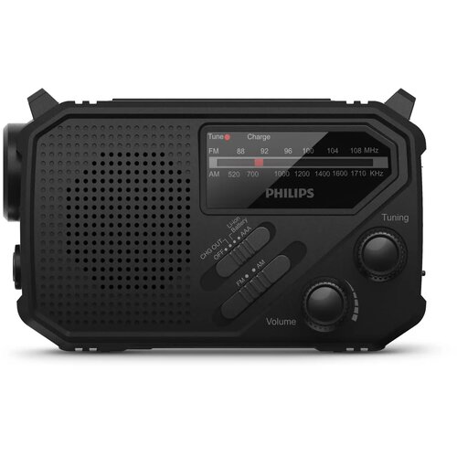 Philips TAR1609 Noodradio met Analoge FM/AM-tuner en Zaklamp zwart