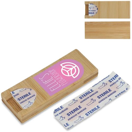 Pleisters in bamboo doosje