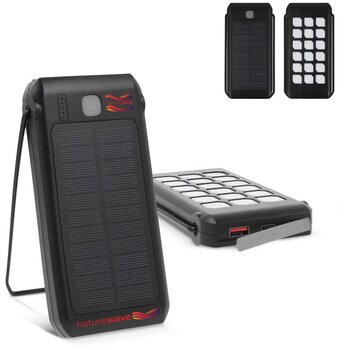 Quest Powerbank Zonne Energie 10000mAh zwart