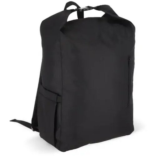 R-PET 600D Rolltop gesp rugzak 20L zwart