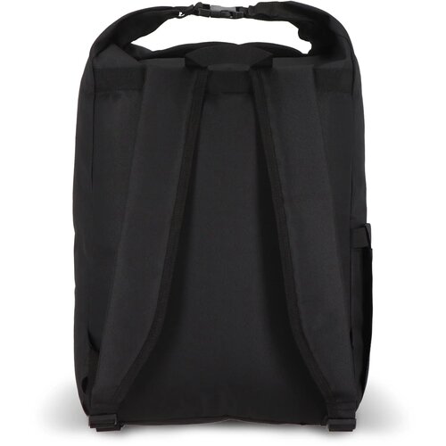R-PET 600D Rolltop gesp rugzak 20L zwart