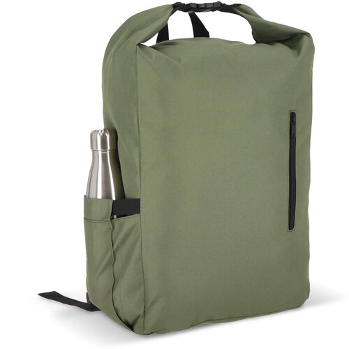 R-PET 600D Rolltop gesp rugzak 20L olijfgroen