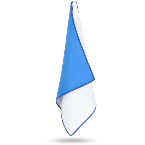 R-PET sneldrogende sport handdoek 40x80cm met etui (200g/m²) sublimatie blauw