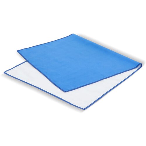 R-PET sneldrogende sport handdoek 40x80cm met etui (200g/m²) sublimatie blauw