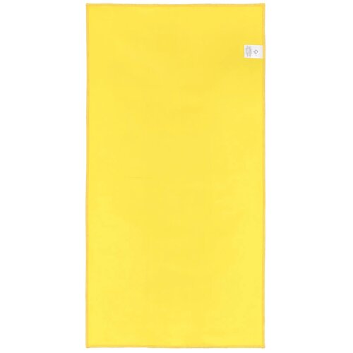 R-PET sneldrogende sport handdoek 40x80cm met etui (200g/m²) sublimatie geel