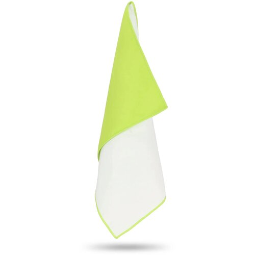 R-PET sneldrogende sport handdoek 40x80cm met etui (200g/m²) sublimatie lichtgroen