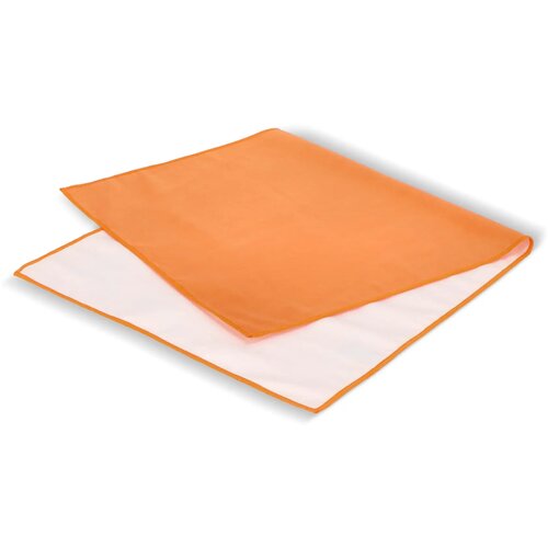 R-PET sneldrogende sport handdoek 40x80cm met etui (200g/m²) sublimatie oranje
